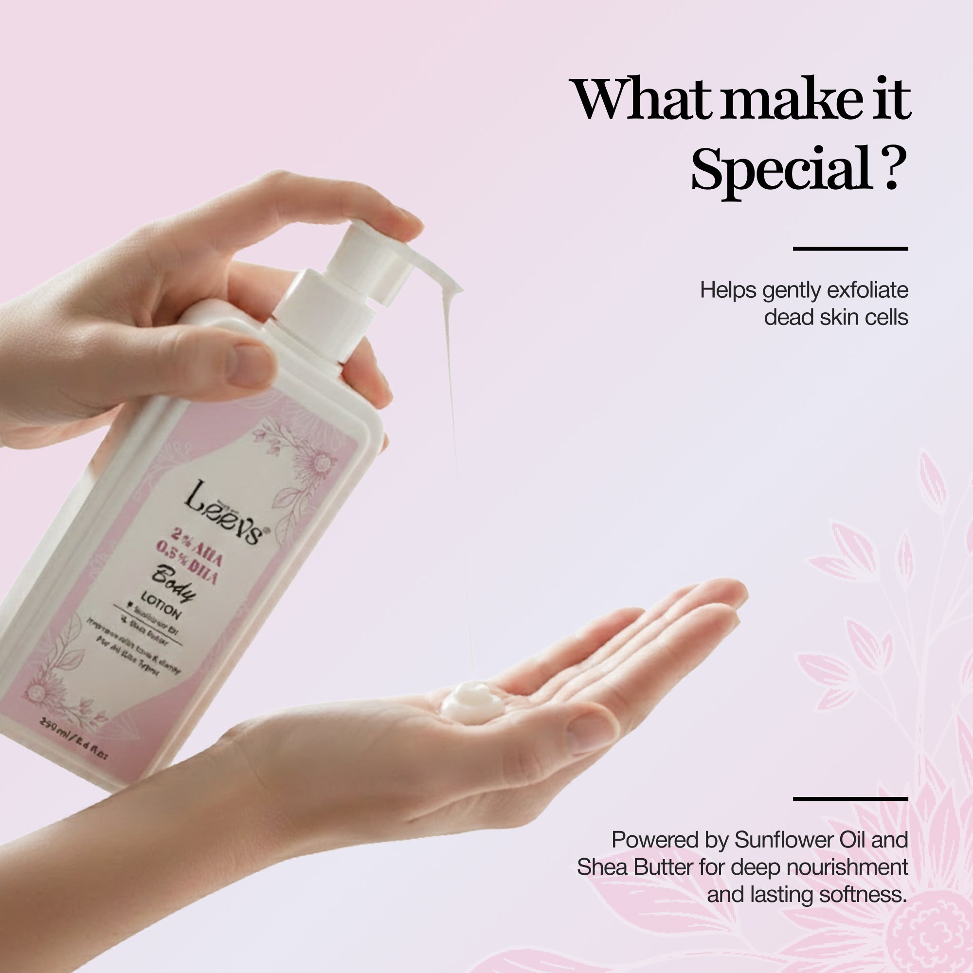 Leevs 2% AHA 0.5% BHA Body Lotion