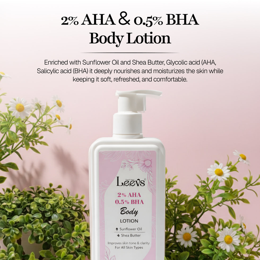 Leevs 2% AHA 0.5% BHA Body Lotion