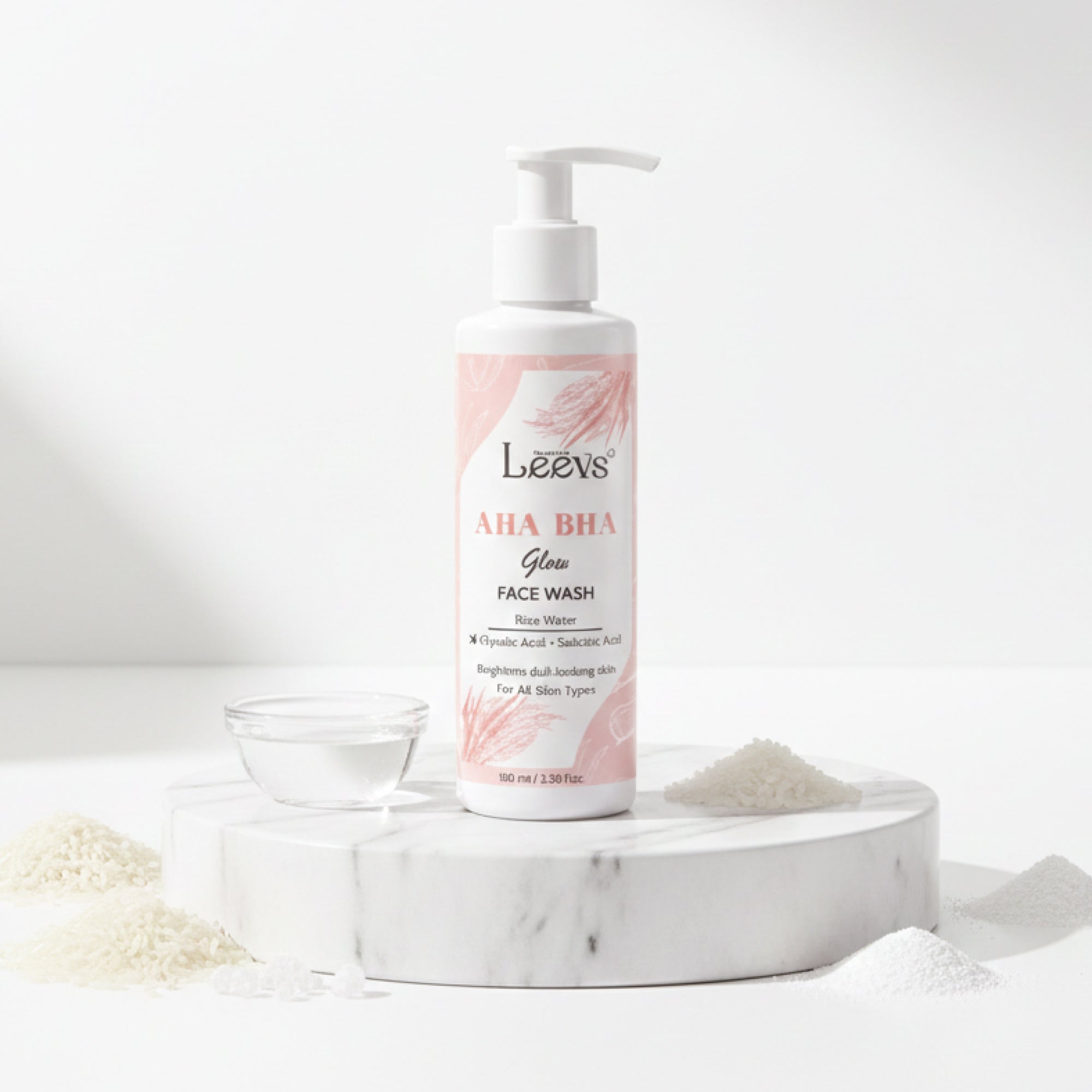 Leevs AHA BHA Glow Face Wash